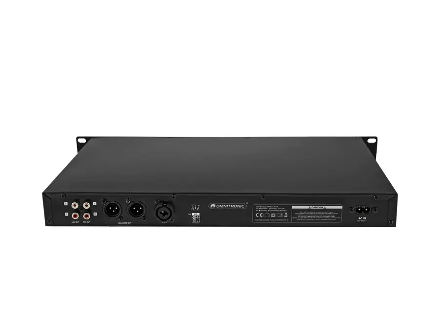 Omnitronic XDP-1501 CD/MP3 P 1U Rack, USB, Mic Input, IR Remote 