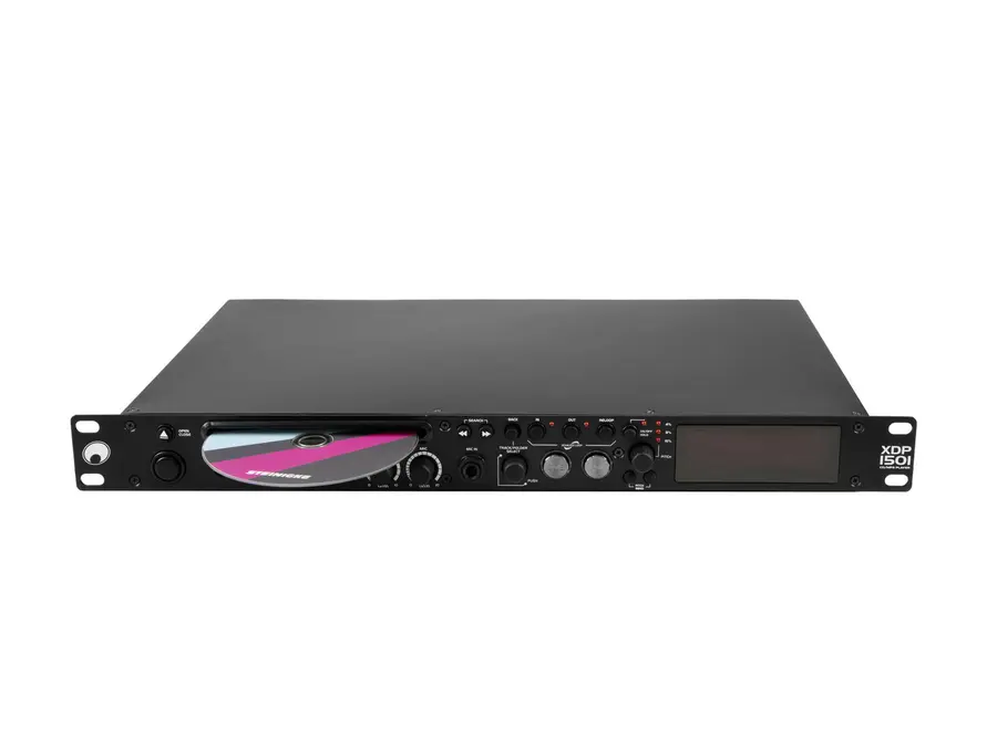 Omnitronic XDP-1501 CD/MP3 P 1U Rack, USB, Mic Input, IR Remote 