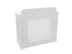 Omnitronic BOOZ Event Table Foldable white DJ table with shield