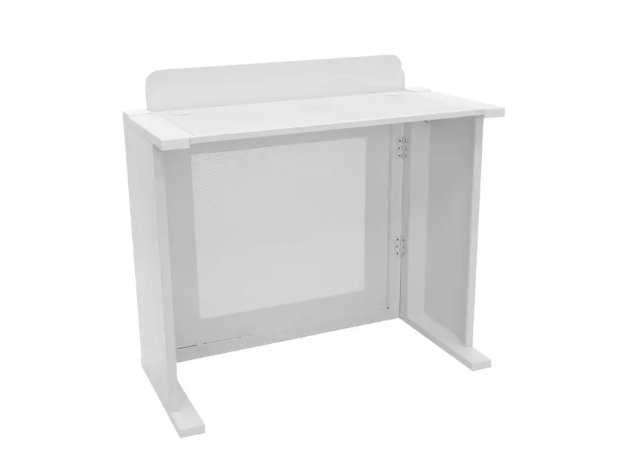 Omnitronic BOOZ Event Table Foldable white DJ table with shield 