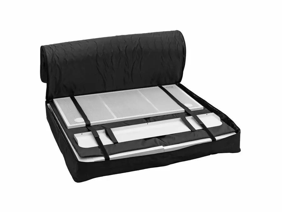 Omnitronic BOOZ Event Table Foldable white DJ table with shield 