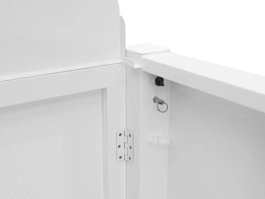 Omnitronic BOOZ Event Table Foldable white DJ table with shield 