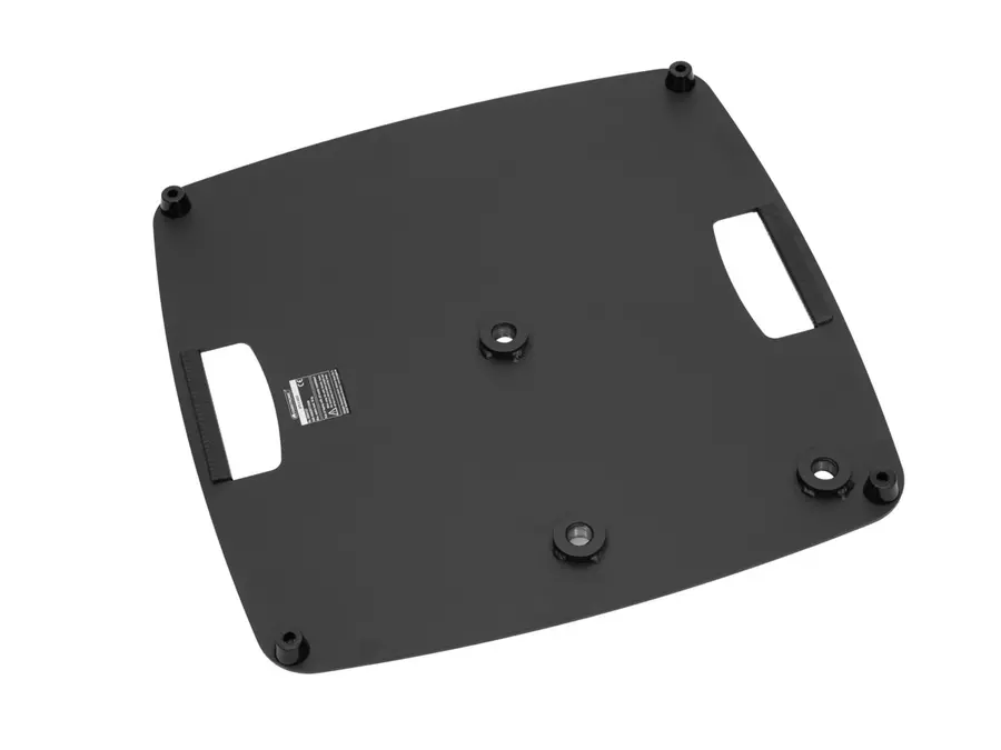 Omnitronic BPS-3 Base Plate Black steel plate, 3 x M20 threads 