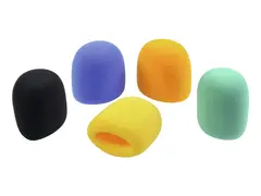 Omnitronic Mic Windshield Set 5 x Plastic Foam, Reduces Noise