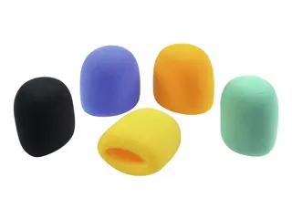 Omnitronic Mic Windshield Set 5 x Plastic Foam, Reduces Noise