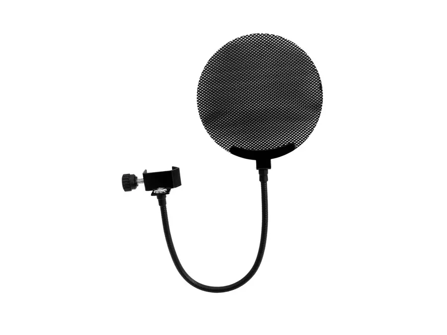 Omnitronic Microphone Pop Filter Fine Wire Mesh, 135 mm, 30 cm Arm 