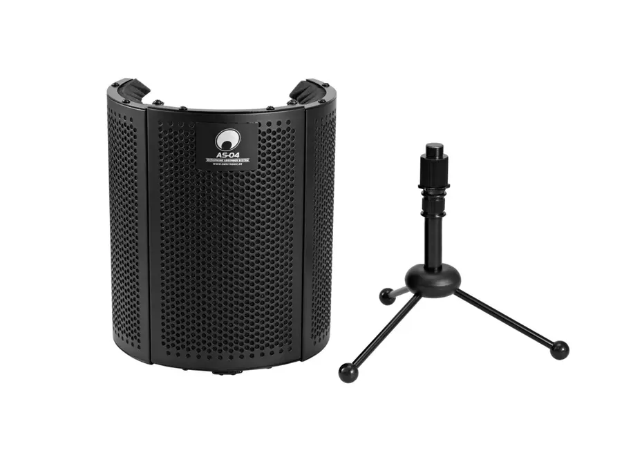 Omnitronic AS-04 Desk Absorber Foldable With Tripod For Studio/Live 