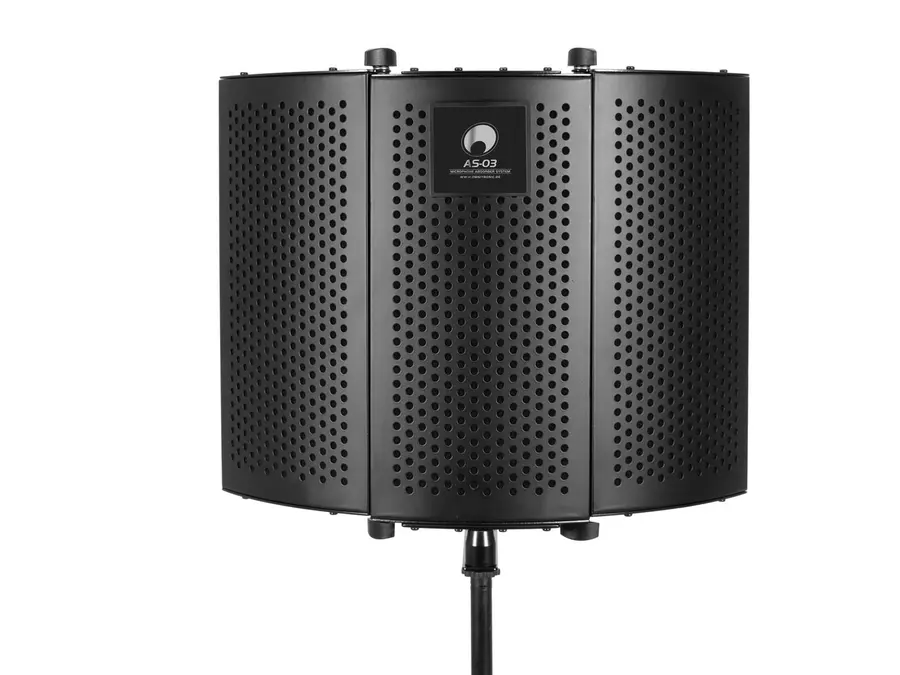 Omnitronic AS-03 Foldable Mic 3 Folding Segments, Steel Frame 
