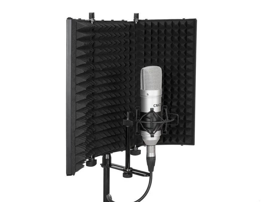 Omnitronic AS-03 Foldable Mic 3 Folding Segments, Steel Frame 