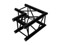 Alutruss QUADLOCK Road S6082C 90° Corner, Black, 50 x 50 cm