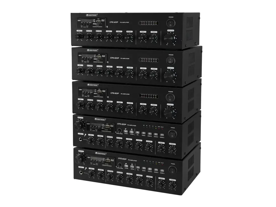 Omnitronic CPE-40P PA Mixer 40 W, Bluetooth, USB, FM Tuner 