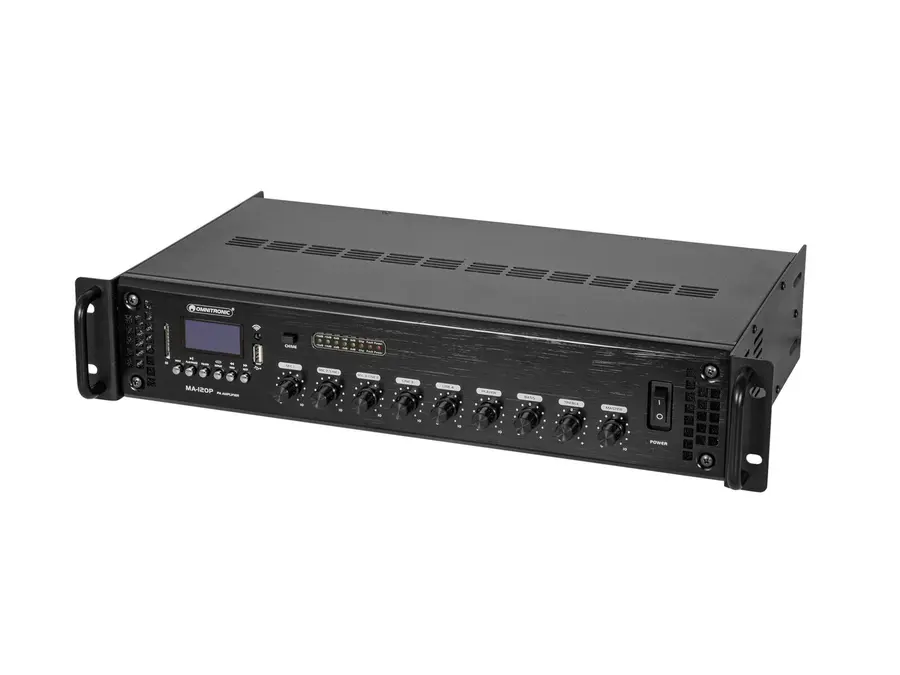 Omnitronic MA-120P PA Mixer 120 W RMS, Bluetooth, USB/SD, IR 