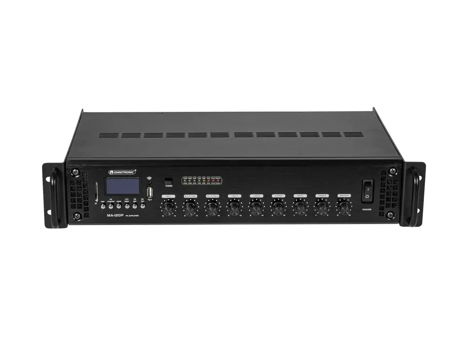 Omnitronic MA-120P PA Mixer 120 W RMS, Bluetooth, USB/SD, IR 