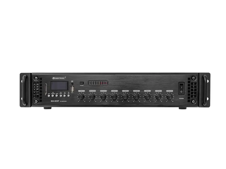Omnitronic MA-120P PA Mixer 120 W RMS, Bluetooth, USB/SD, IR 