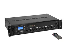 Omnitronic MA-240P PA Mixer 240 W, Bluetooth, USB/SD, 3 Mic Inputs
