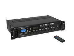 Omnitronic MAVZ-360.6P PA Amp 6-Zone, Bluetooth, USB/SD, 360 W RMS