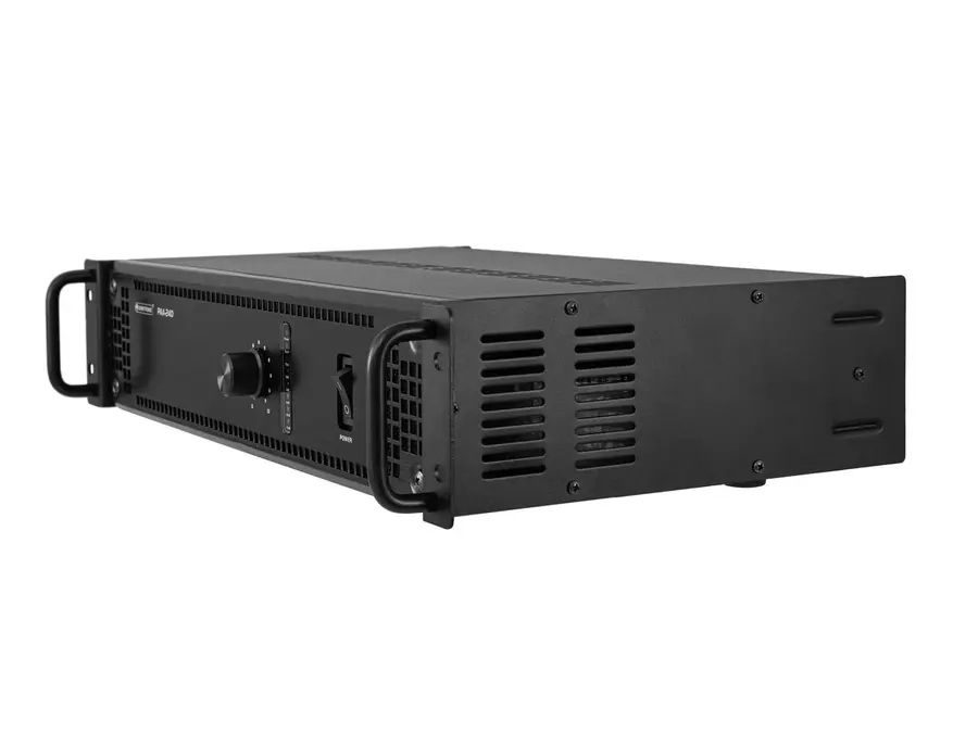Omnitronic PAA-240 PA Amplifier 240 W RMS, 2 U 19" Rack Mount 