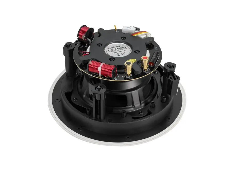 Omnitronic CST-608 White Speaker 2-Way Ceiling, 40 W RMS, 8 Ohms 