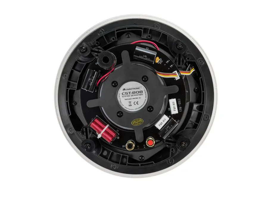 Omnitronic CST-808 Ceiling Speaker Flush-Mount Coaxial, 8O, 50 W RMS 