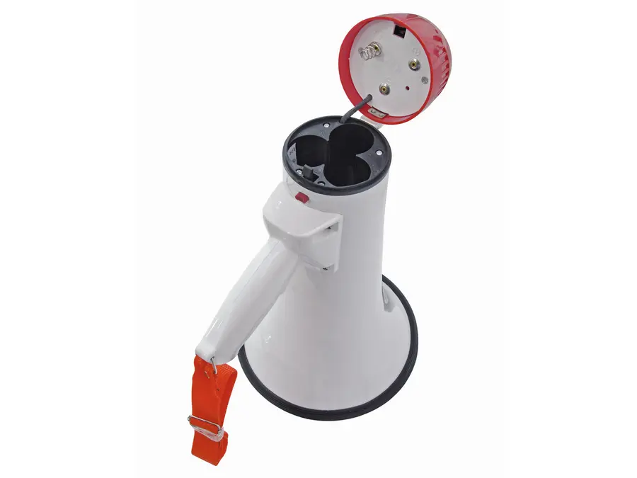 Omnitronic MP-15A Megaphone 15 W, Melody, Coiled Mic, 400 m 